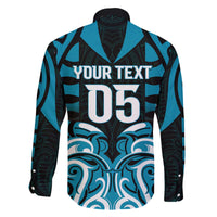 Custom Aotearoa Ngati Porou Family Matching Off The Shoulder Long Sleeve Dress and Hawaiian Shirt Maori Pattern New Zealand - Polynesian Pride