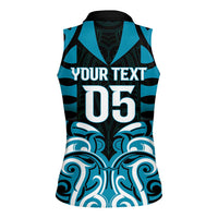Custom Aotearoa Ngati Porou Women Sleeveless Polo Shirt Maori Pattern New Zealand DT05 - Polynesian Pride