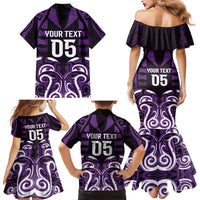 Custom Aotearoa Rangitane Family Matching Mermaid Dress and Hawaiian Shirt Maori Pattern New Zealand DT05 - Polynesian Pride