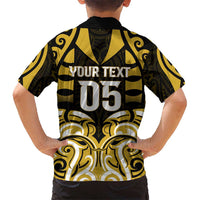 Custom Aotearoa Taranaki Kid Hawaiian Shirt Maori Pattern New Zealand - Polynesian Pride