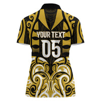 Custom Aotearoa Taranaki Women Polo Shirt Maori Pattern New Zealand - Polynesian Pride