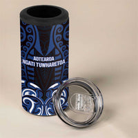 Custom Aotearoa Ngati Tuwharetoa 4 in 1 Can Cooler Tumbler Maori Pattern New Zealand DT05 - Polynesian Pride