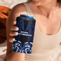 Custom Aotearoa Ngati Tuwharetoa 4 in 1 Can Cooler Tumbler Maori Pattern New Zealand DT05 - Polynesian Pride