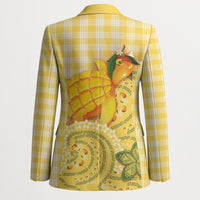 Hawaii Palaka Blazer Cute Ripe Mango Turtle On The Waves DT05 - Polynesian Pride