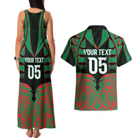 Custom Aotearoa Ngati Hine Couples Matching Tank Maxi Dress and Hawaiian Shirt Maori Pattern New Zealand - Polynesian Pride
