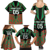 Custom Aotearoa Ngati Hine Family Matching Summer Maxi Dress and Hawaiian Shirt Maori Pattern New Zealand DT05 - Polynesian Pride