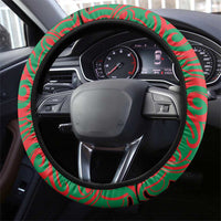 Aotearoa Ngati Hine Steering Wheel Cover Maori Pattern New Zealand - Polynesian Pride