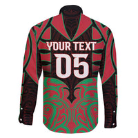 Custom Aotearoa Tuhoe Family Matching Puletasi and Hawaiian Shirt Maori Pattern New Zealand - Polynesian Pride