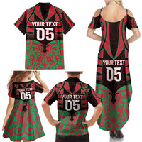 Custom Aotearoa Tuhoe Family Matching Summer Maxi Dress and Hawaiian Shirt Maori Pattern New Zealand DT05 - Polynesian Pride