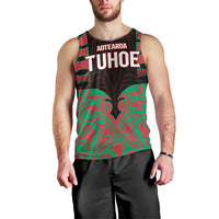 Custom Aotearoa Tuhoe Men Tank Top Maori Pattern New Zealand - Polynesian Pride