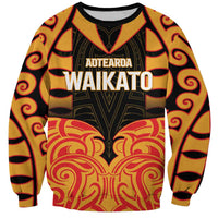 Custom Aotearoa Waikato Sweatshirt Maori Pattern New Zealand - Polynesian Pride