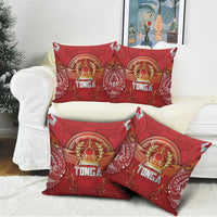 Tonga King's Birthday Pillow Cover Gold Royal Crown Tribal Patterns DT05 - Polynesian Pride