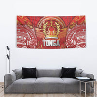 Tonga King's Birthday Tapestry Gold Royal Crown Tribal Patterns DT05 - Polynesian Pride