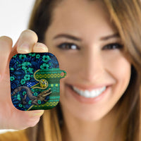 Solomon Islands Independence Day AirPods Case Crocodile Hibiscus Tribal Pattern DT05 - Polynesian Pride