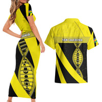 New Caledonia Is In My DNA Couples Matching Short Sleeve Bodycon Dress and Hawaiian Shirt DT05 - Polynesian Pride