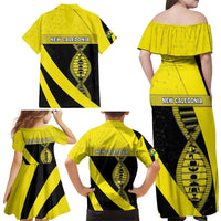 New Caledonia Is In My DNA Family Matching Off Shoulder Maxi Dress and Hawaiian Shirt DT05 - Polynesian Pride