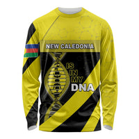 New Caledonia Is In My DNA Long Sleeve Shirt DT05 Unisex Yellow - Polynesian Pride