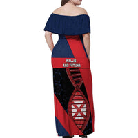 Wallis And Futuna Is In My DNA Family Matching Off Shoulder Maxi Dress and Hawaiian Shirt DT05 - Polynesian Pride