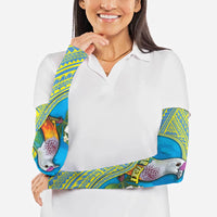 Personalised Palau Biib Bird Arm Sleeves Rur Flower And Rock Islands Patterns DT05 - Polynesian Pride