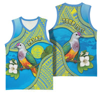 Personalised Palau Biib Bird Basketball Jersey Rur Flower And Rock Islands Patterns DT05 - Polynesian Pride