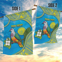 Personalised Palau Biib Bird Garden Flag Rur Flower And Rock Islands Patterns DT05 - Polynesian Pride