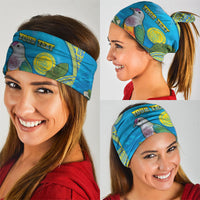 Personalised Palau Biib Bird Neck Gaiter Rur Flower And Rock Islands Patterns