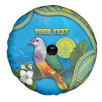 Personalised Palau Biib Bird Spare Tire Cover Rur Flower And Rock Islands Patterns DT05 - Polynesian Pride