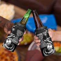 Personalised Guam Liberation Day 4 in 1 Can Cooler Tumbler Black White Latte Stone Tribal Patterns DT05 - Polynesian Pride