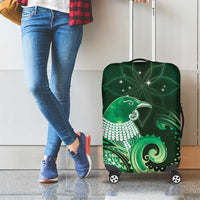 New Zealand Matariki Luggage Cover Maori Tui Bird Green Galaxy