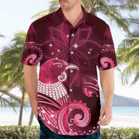 New Zealand Matariki Hawaiian Shirt Maori Tui Bird Magenta Galaxy DT05 - Polynesian Pride