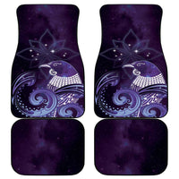 New Zealand Matariki Car Mats Maori Tui Bird Purple Galaxy