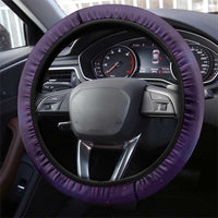 New Zealand Matariki Steering Wheel Cover Maori Tui Bird Purple Galaxy