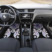 New Zealand Aotearoa Car Mats Pikorua Single Twist Pink Paua Shell