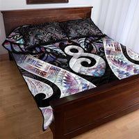 New Zealand Aotearoa Quilt Bed Set Pikorua Single Twist Pink Paua Shell