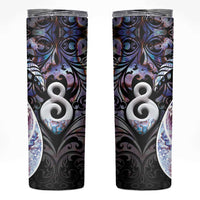 New Zealand Aotearoa Skinny Tumbler Pikorua Single Twist Pink Paua Shell DT05 Pink - Polynesian Pride