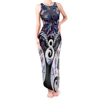 New Zealand Aotearoa Tank Maxi Dress Pikorua Single Twist Pink Paua Shell DT05 Women Pink - Polynesian Pride