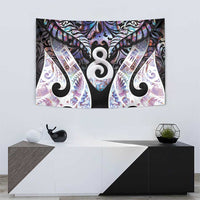 New Zealand Aotearoa Tapestry Pikorua Single Twist Pink Paua Shell