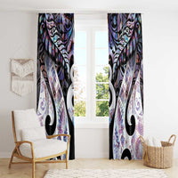New Zealand Aotearoa Window Curtain Pikorua Single Twist Pink Paua Shell