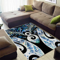 New Zealand Aotearoa Area Rug Pikorua Single Twist Green Paua Shell