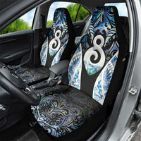 New Zealand Aotearoa Car Seat Cover Pikorua Single Twist Green Paua Shell DT05 - Polynesian Pride