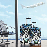 New Zealand Aotearoa Luggage Cover Pikorua Single Twist Green Paua Shell