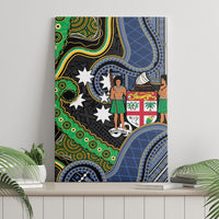 South Sea Islanders And Fiji Canvas Wall Art Fijian Coat Of Arms And Southern Cross DT05 - Polynesian Pride