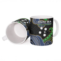 South Sea Islanders And Fiji Ceramic Mug Fijian Coat Of Arms And Southern Cross DT05 - Polynesian Pride