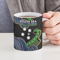 South Sea Islanders And Fiji Ceramic Mug Fijian Coat Of Arms And Southern Cross DT05 - Polynesian Pride