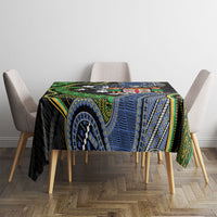 South Sea Islanders And Fiji Tablecloth Fijian Coat Of Arms And Southern Cross DT05 - Polynesian Pride
