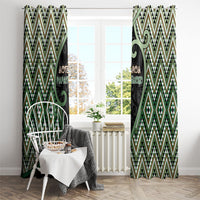 Aotearoa Atua Papatuanuku Window Curtain Earth Mother Father Koru Patterns