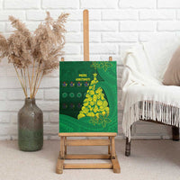 Cook Islands Christmas Canvas Wall Art Seashell Xmas Tree Tribal Waves - Polynesian Pride