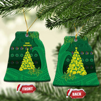 Cook Islands Christmas Ceramic Ornament Seashell Xmas Tree Tribal Waves - Polynesian Pride