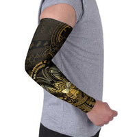 Niue Christmas Arm Sleeves Niuean Crab Xmas Tribal Waves - Polynesian Pride