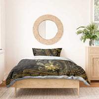 Niue Christmas Bedding Set Niuean Crab Xmas Tribal Waves - Polynesian Pride